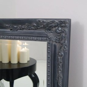 Lustro, drewniana, grafitowa rama 107x76cm