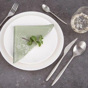 Sztućce ze stali nierdzewnej w kolorze srebra 24 szt. – Orion