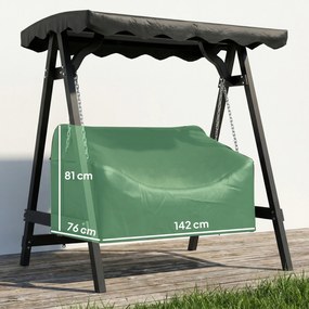 Outsunny Pokrowiec na 2-osobową huśtawkę ogrodową, wodoodporny, wiatroodporny, ochrona UV, materiał Oxford 420D | Aosom PL