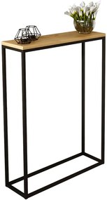 Industrialna konsola czarny + dąb lancelot K0-L38