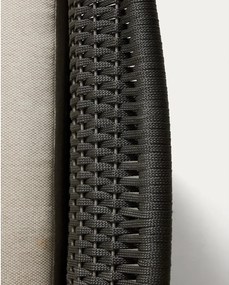 Beżowy tapicerowany fotel ogrodowy Alipa – Kave Home