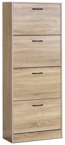 Szafka na buty z przegródkami G1018 OAK, dąb