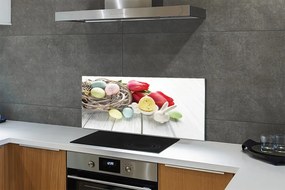 Panel nad Blat Kuchenny Jajka Wielkanocne i Tulipany