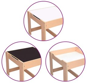 Biały wielofunkcyjny stolik dziecięcy z krzesłami F0-S52