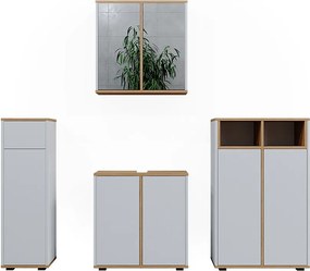 Zestaw mebli łazienkowych biały/artystyczny 60x30x62 didi