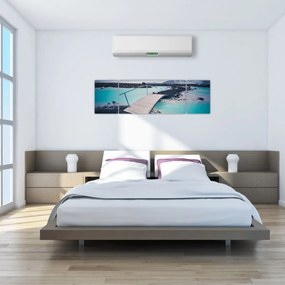 Obraz drewnianego mostu (170x50 cm)