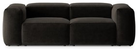 Czarna sofa 224 cm Bergamo – Cosmopolitan Design