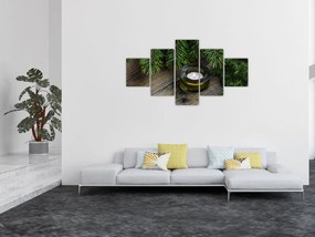 Obraz - świeca bożonarodzeniowa (125x70 cm)