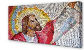 Obraz na płótnie Mozaika z Wizerunkiem Jezusa