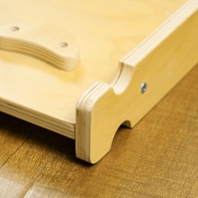 AIYAPLAY Zestaw wspinaczkowy dla dzieci, design 4 w 1 z mostkiem łukowym, huśtawką, poduszką, rampą zjeżdżalnią, do użytku wewnętrznego, Drewno