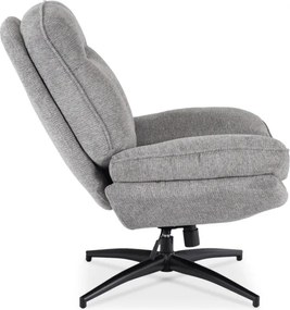 Fotel Wypoczynkowy Obrotowy MESA do Salonu Szary Nowoczesny