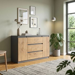 Komoda NUDO 120 cm do Salonu Sypialni Antracyt
