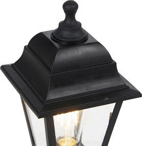 Klasyczny słup ogrodowy czarny 44 cm IP44 - Capital