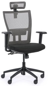 Krzesło biurowe AM, czarny/szary