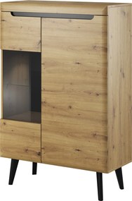 Witryna NORDICO 134 x 90 cm stojąca