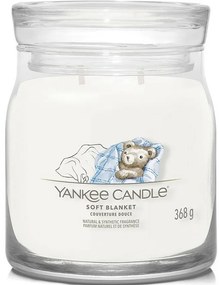 Yankee Candle Świeca zapachowa średnia SignatureSoft Blanket, 368 g, M