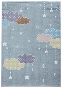 Dywan dziecięcy Lucky kolorowe chmurki 80 cm x 150 cm