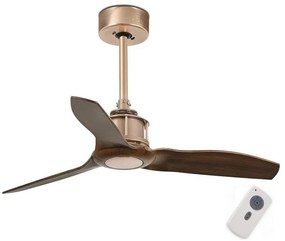 FARO 33423 Wentylator sufitowy JUST FAN brąz/miedź pr. 81 cm + DO