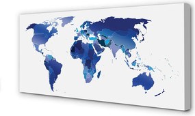 Fotoobraz na płótnie Mapa w Odcieniach Błękitu