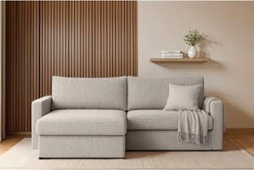 Uniwersalny narożnik Faro Mini z funkcją spania do salonu, Faro, jasnoszary