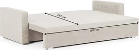 Kanapa sofa 3 os z funkcją spania DELTA Brązowy