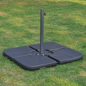 Podstawa stojak do parasola z krzyżakiem podłogowym outsunny