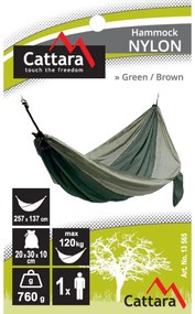 Cattara Hamak Nylon zielony, 275 x 137 cm