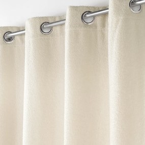 Kremowa zasłona z materiału bouclé 140x240 cm Wooly – douceur d'intérieur