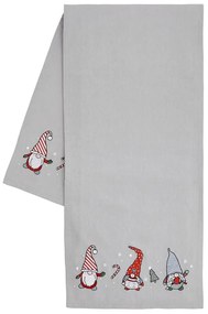 Bawełniany bieżnik ze świątecznym motywem 33x220 cm Gnomes – Catherine Lansfield