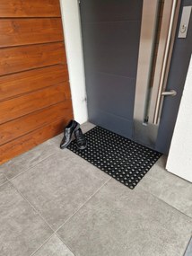 Wycieraczka 50x80cm Gumowa Plaster Miodu Wytrzymała Antypoślizgowa Ażurowa