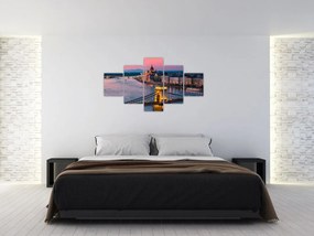 Obraz - Panorama miasta, Budapeszt, Węgry (125x70 cm)
