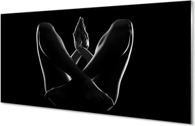 Panel szklany do Kuchni Akt: Nogi i Ręce Kobiety