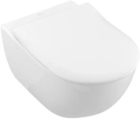 Villeroy & Boch 5614R2R1 - Wisząca miska WC z deską wolnoopadającą SoftClose SUBWAY, ceramika/biały