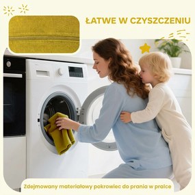 AIYAPLAY Zestaw 7 miękkich klocków piankowych dla maluchów — sztruksowy, odpinany pokrowiec, różne kształty, kolorowy