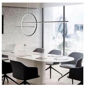 Redo 01-1737 - Lampa LED GIOTTO 56W 230V ściemnialna czarna na linkę