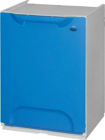 Plastikowy kosz na śmieci segregowane, 20 L, niebieski