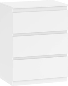 HOMCOM Komoda z 3 szufladami, do salonu, sypialni, przedpokoju, płyta wiórowa, biały