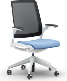Krzesło biurowe z oparciem z siatki Smart Net White do pracy 24/7