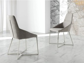 Szare krzesło z tkaniny 4008 ANGEL CERDA
