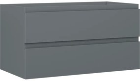 Mexen Orio szafka łazienkowa podumywalkowa 90 cm, 2 szuflady, grafit mat - 91A10-09047-2-BFF66