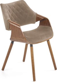 Krzesło z podłokietnikami na czterech nogach K396