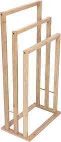 Mexen Bamboo stojący wieszak na ręcznik, bambus natural - 701342-00