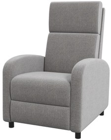 HOMCOM Fotel relaksacyjny telewizyjny, wyciągany podnóżek, nachylany do 160°, 64 x 86 x 102 cm, Szary