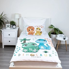 Bawełniana pościel dziecięca do łóżeczka 100x135 cm Dino – Jerry Fabrics