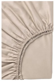 Beżowa pościel jednoosobowa z bawełny renforcé z prześcieradłem 160x220 cm Amore – Mila Home