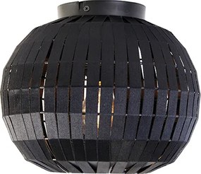 Nowoczesna lampa sufitowa czarna 26 cm - Zoë
