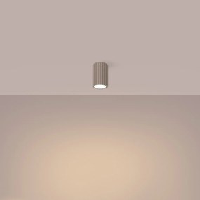 Plafon KARBON 10 taupe ryflowany SOLLUX  LIGHTING