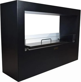 Giotto S Czarny 100x30x70 Biokominek stojący do wewnątrz i na zewnątrz