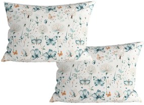 Zestaw 2 sztuk dekoracyjnych poszewek na poduszkę ELIVINE 40x60 cm, biała