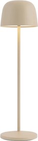 Lampa stołowa beżowa z możliwością ładowania LED ze stacją ładującą IP65 - Raika